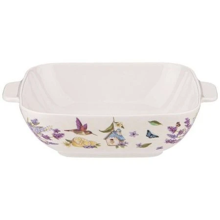 Салатник 19*15*5см фарфор ПРОВАНС ЛАВАНДА прямоугольный (36)