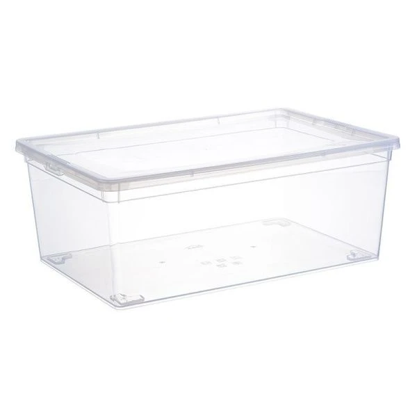Ящик для хранения 10л 370*250*140мм пластик Прозрачный (8)