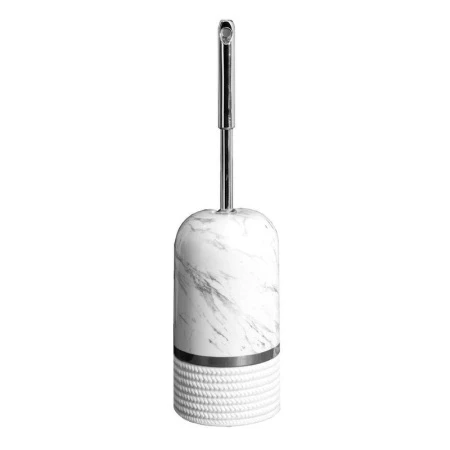 Ершик туалетный 10*10*37см керамика BERGAMA SILVER D-20815