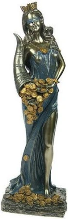 яяяСтатуэтка Римская богиня счастья и удачи - Фортуна 32см (уп.1/9шт.)