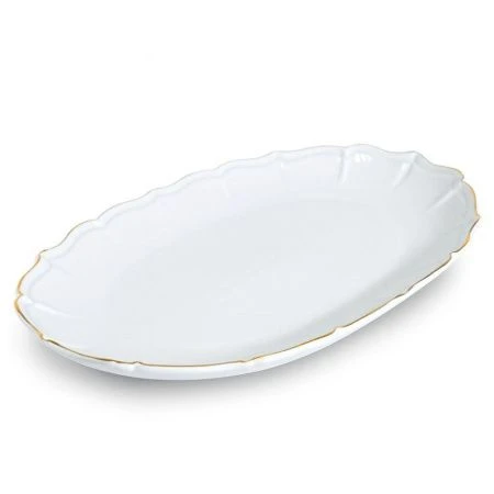 Блюдо 33,5*22*4см керамика овальное LR90077-402S (12)