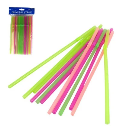 Трубочки для коктейля пластик 6*210мм 100шт/уп. JC-7888 (100)