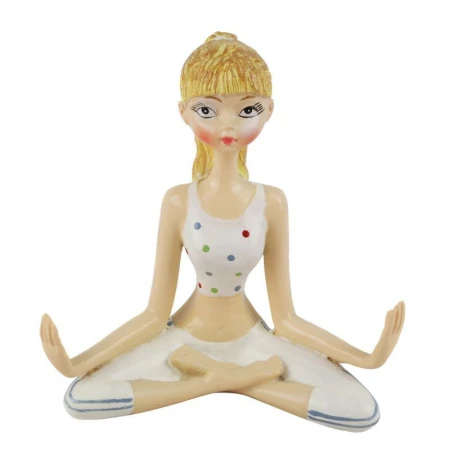 Статуэтка Девочка Йог полистоун 11*11см W011 (60)