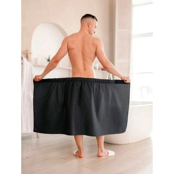 Килт мужской вафельный 65*146см Графит