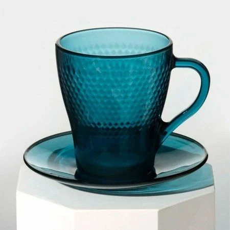 Чайный набор 12пр стекло ИДИЛЛИЯ ЛОНДОН ТОПАЗ на 6 персон 265мл (2)