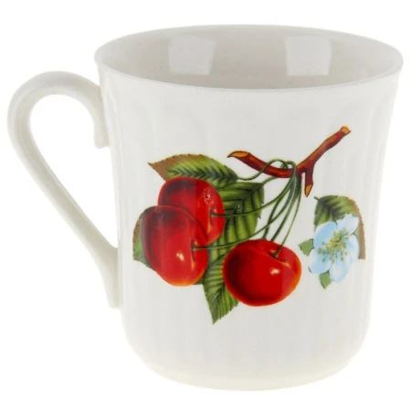 Кружка 250мл фарфор Топаз ВИШНЯ (12)