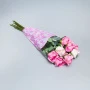 Пакет цветочный Конус полипропилен Милана с рис. св.роз./розовый 30/40см (50/500)