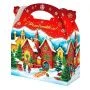 Коробка новогодняя картонная 22*9*20см 1,5кг Ретро (140)