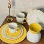 Столовый набор 48пр на 6 персон фарфор желтый (1)