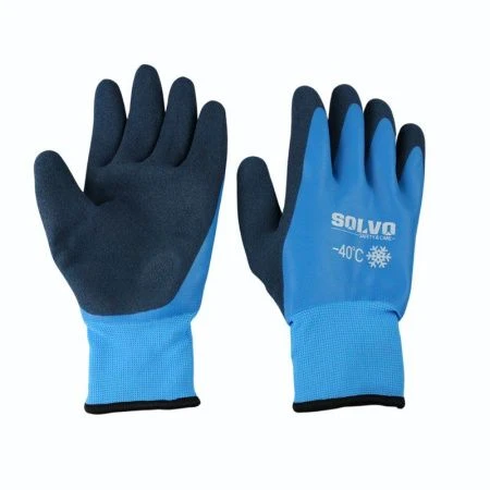 Перчатки рабочие нитриловые морозостойкие -40С полный облив SOLVO (200) Перчатки рабочие нитриловые морозостойкие -40С полный облив SOLVO (200)