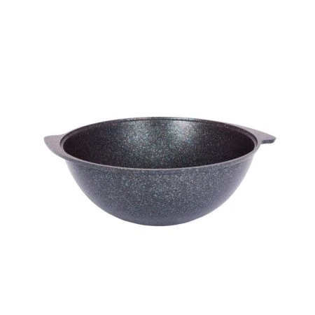 Казан для плова 7л алюминий АП GRANIT ULTRA Blue со стекл.крышкой 34см (2)