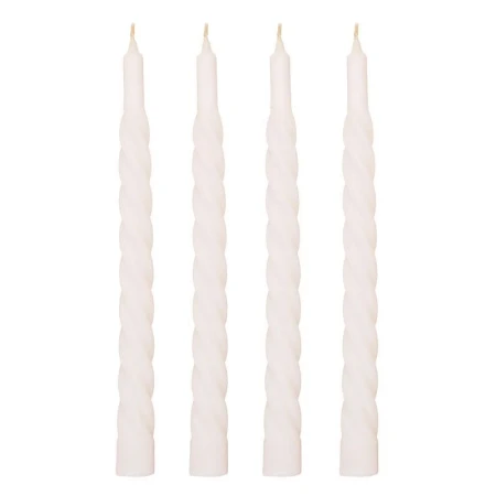 Набор свечей парафин 4шт. винтовые БАРОККО-2 шампань