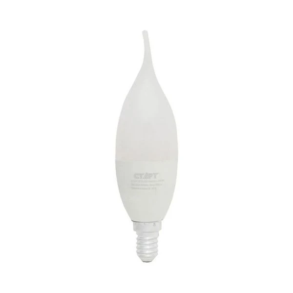 Лампа светодиодная стекло СТАРТ LEDFlame 7W-E14 (холодный белый свет) 65WS(10/100)