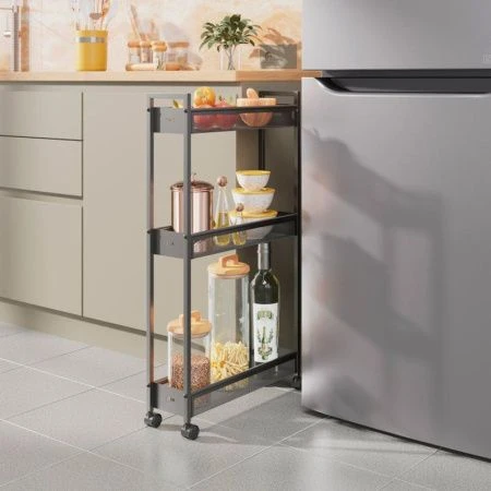 Этажерка 44,6*13*79,2см металл ВИШЕРА 13 графит