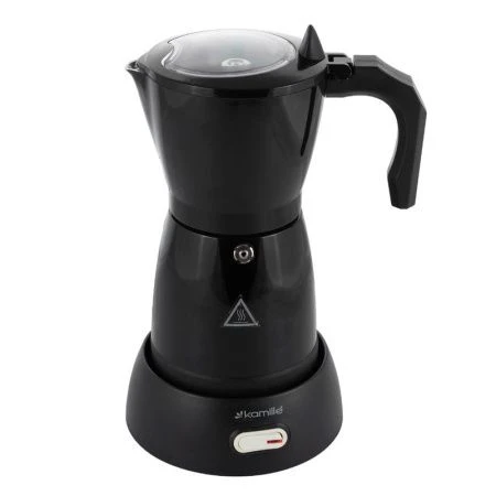 Кофеварка гейзерная электрическая алюминий 480Вт, объем 300мл на 6 чашек чёрный глянец арт. 2601 (8) Кофеварка гейзерная электрическая алюминий 480Вт, объем 300мл на 6 чашек чёрный глянец арт. 2601 (8)