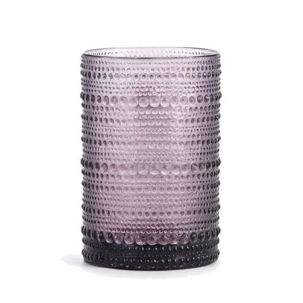 Стаканы набор 6шт 400мл стекло высокие Jupiter Fortessa фиолетовый (А130)(А53)