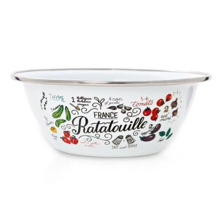 Миска 600мл эмаль РАТАТУЙ (18)