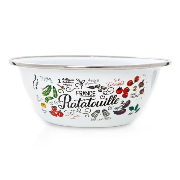 Миска 600мл эмаль РАТАТУЙ (18)