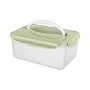 Контейнер пищевой 2,5л 235*168*105мм пластик СВЧ SMART LOCK герметичный зеленый (11)
