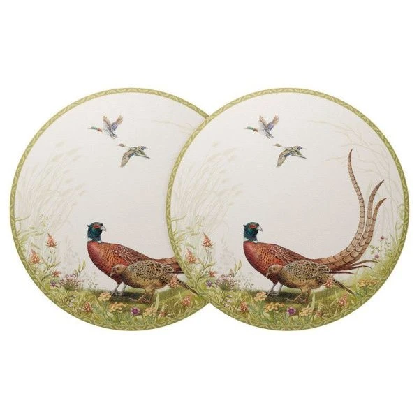 Салфетки сервировочные набор 2шт 38см пластик ОХОТА (40)