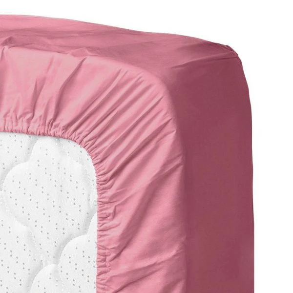 Простыня на резинке 180*200 сатин орхидея