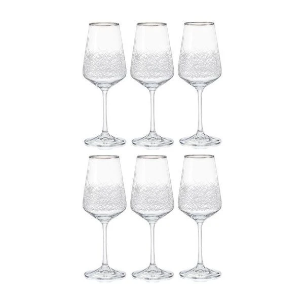 Бокалы для вина набор 6шт 450мл стекло САНДРА QH039 (6)