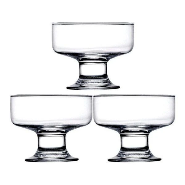 Креманки набор 3шт D10,5см H8,9см стекло АЙСВИЛЬ (8)