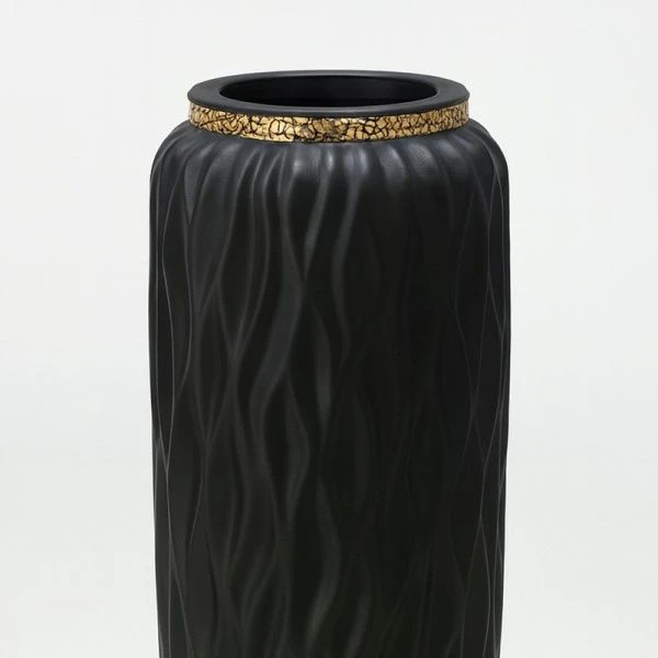 Ваза для сухоцветов 60см керамика черная JC-15996 (8)