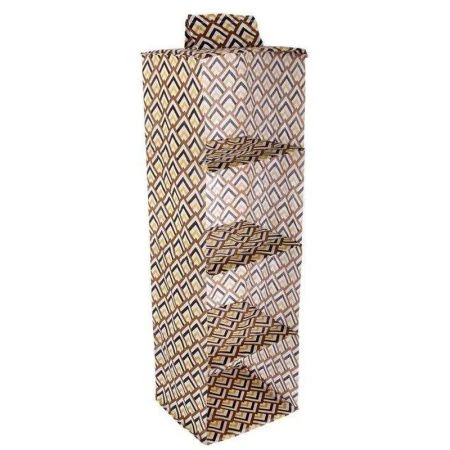 яяяКофр для хранения вещей подвесной 95*28*28см 4 секции Черное золото (12)