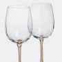 Бокалы для белого вина набор 2шт 430мл стекло Ravello золотая ножка ANLAF-EOTU06