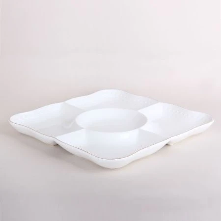 Менажница 5 секции 28,6см керамика СНЕЖНАЯ КОРОЛЕВА LTBH-P1529-A (3/12)