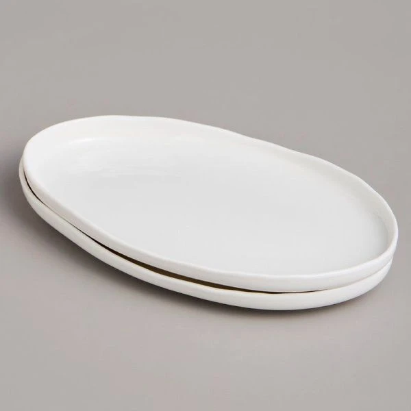 Блюдо набор 2пр 23,5*14*3см фарфор FASHION овальные (24)
