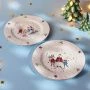 Тарелки мелкие набор 2шт 26,5см фарфор Winter Story обеденные (12)