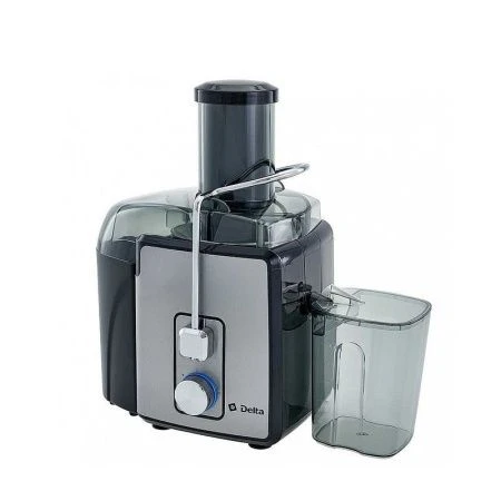 яяяСоковыжималка электрическая нерж.сталь DELTA DL-0235 черный стальной 900Вт, вместимость 1000мл