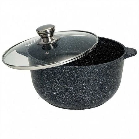 Казан 6л алюминий АП МЕГАЛИТ 14 стекл.крышка в инд.упаковке (4)