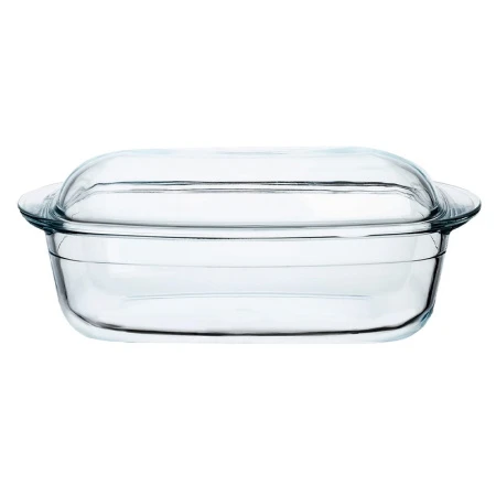 Форма для запекания 4,5л стекло прямоугольная глубокая с крышкой 37,5*22*14см ТМ Appetite LD4 (6)