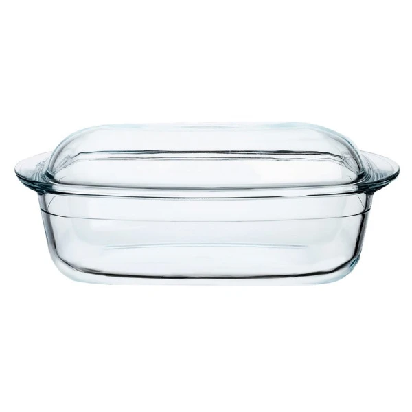 Форма для запекания 4,5л стекло прямоугольная глубокая с крышкой 37,5*22*14см ТМ Appetite LD4 (6)