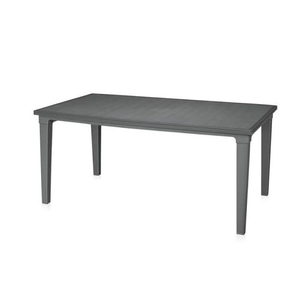 Стол Palermo прямоугольный пластик 1645*930*740мм графитовый (1)