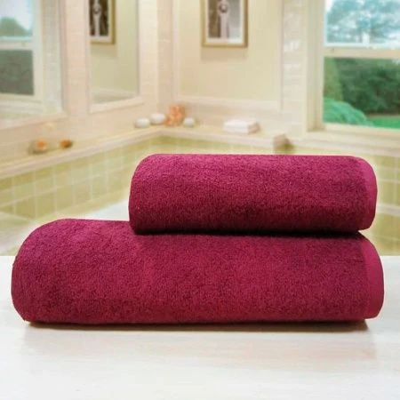 Полотенце махровое 50*100см Моно бордовый 400гр м4013_14