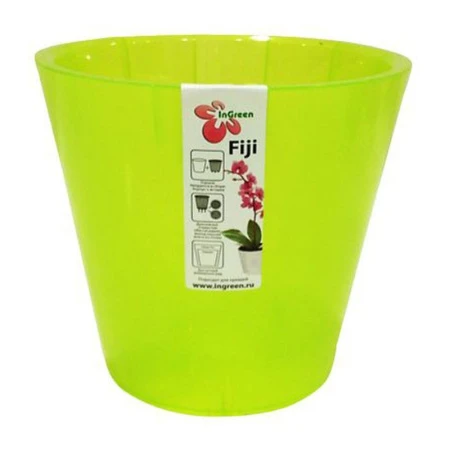 ЯЯЯГоршок для цветов Фиджи Орхид 160мм 1,6л зеленый (16) ВЫВОД