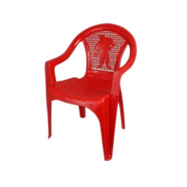 Кресло детское 38*35*53,5см пластик красное (10)