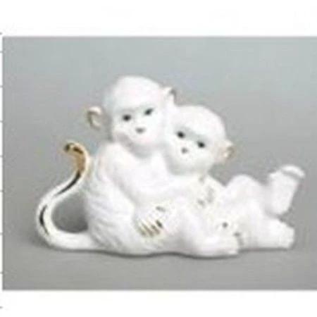 Фигурки Обезьянки фарфор 11*4,5*7,2см, B2923'DIN2821 (1-120)