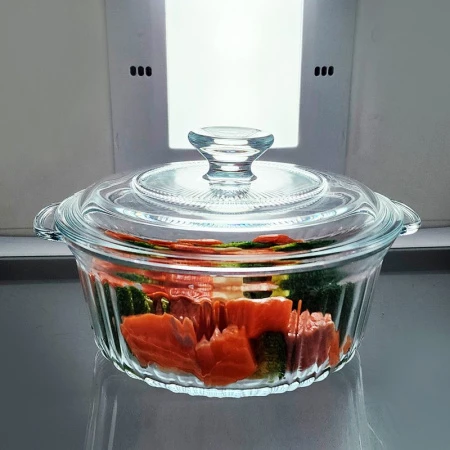 Кастрюля 2,4л стекло рифленая ТМ Appetite GC2400 (8)