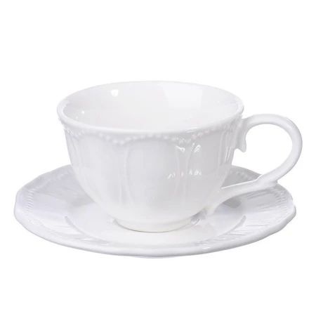 Кофейный набор 2пр фарфор MILLIMI Альбина 100мл блюдце 11см (36)