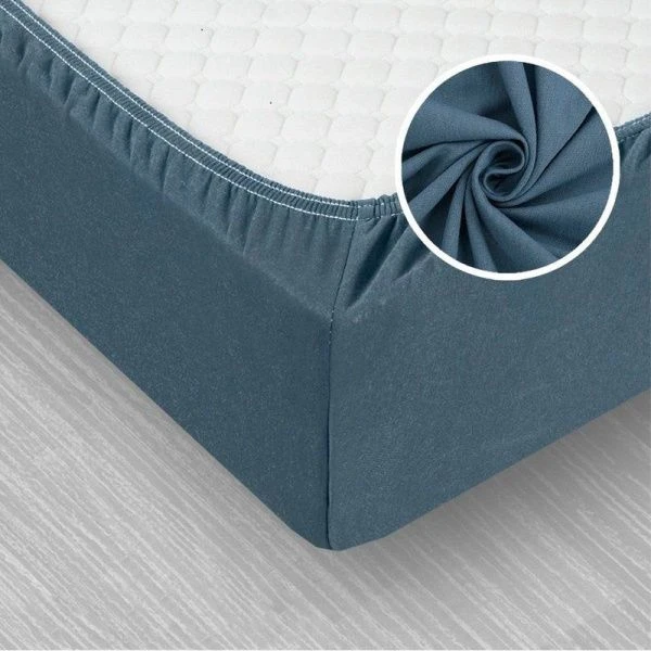 Простыня на резинке 120*200*20 трикотаж LUXE нефрит