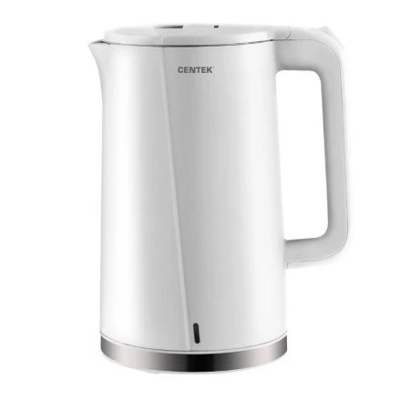 Чайник электрический 1,7л пластик Centek CT-0005 белый 2200Вт бесшов. колба,2стенки, эффект термос