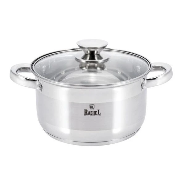 Кастрюля 1,9л нерж.сталь БЕРТА со стекл.крышкой 16*10см (4)