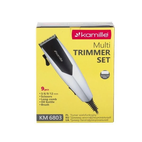 Машинка для стрижки электрическая пластик 240W, нерж.лезвия, 4 уровня стрижки, арт. 6803 (24)