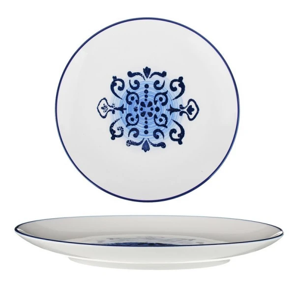 Тарелка мелкая 22,5*22,5*2,5см фарфор Ivlev Chef Этника десертная (30)