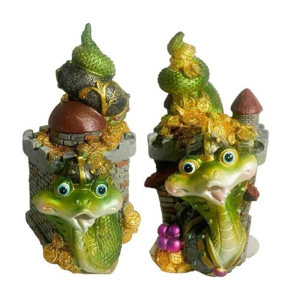 Копилка КОБРА Башня 12,5см полистоун 2 вида (4)